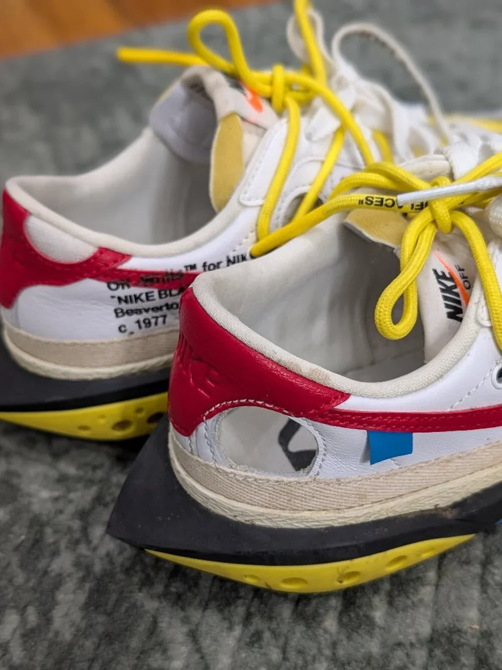 Nike x Off White Low Blazer University Red Men's Size 6.5 Sneaker
